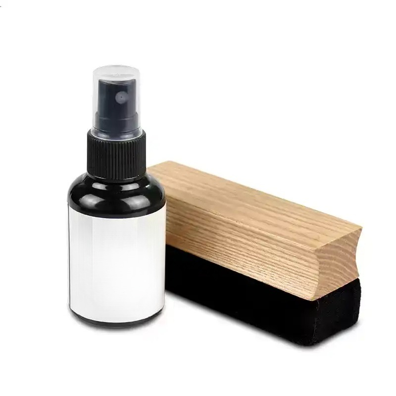 Vinyl Record Cleaner - ビニールレコード、蓄音機ターンテーブル、スポンジブラシクリーナー2-in-1セット、除塵・静電気防止アクセサリー。