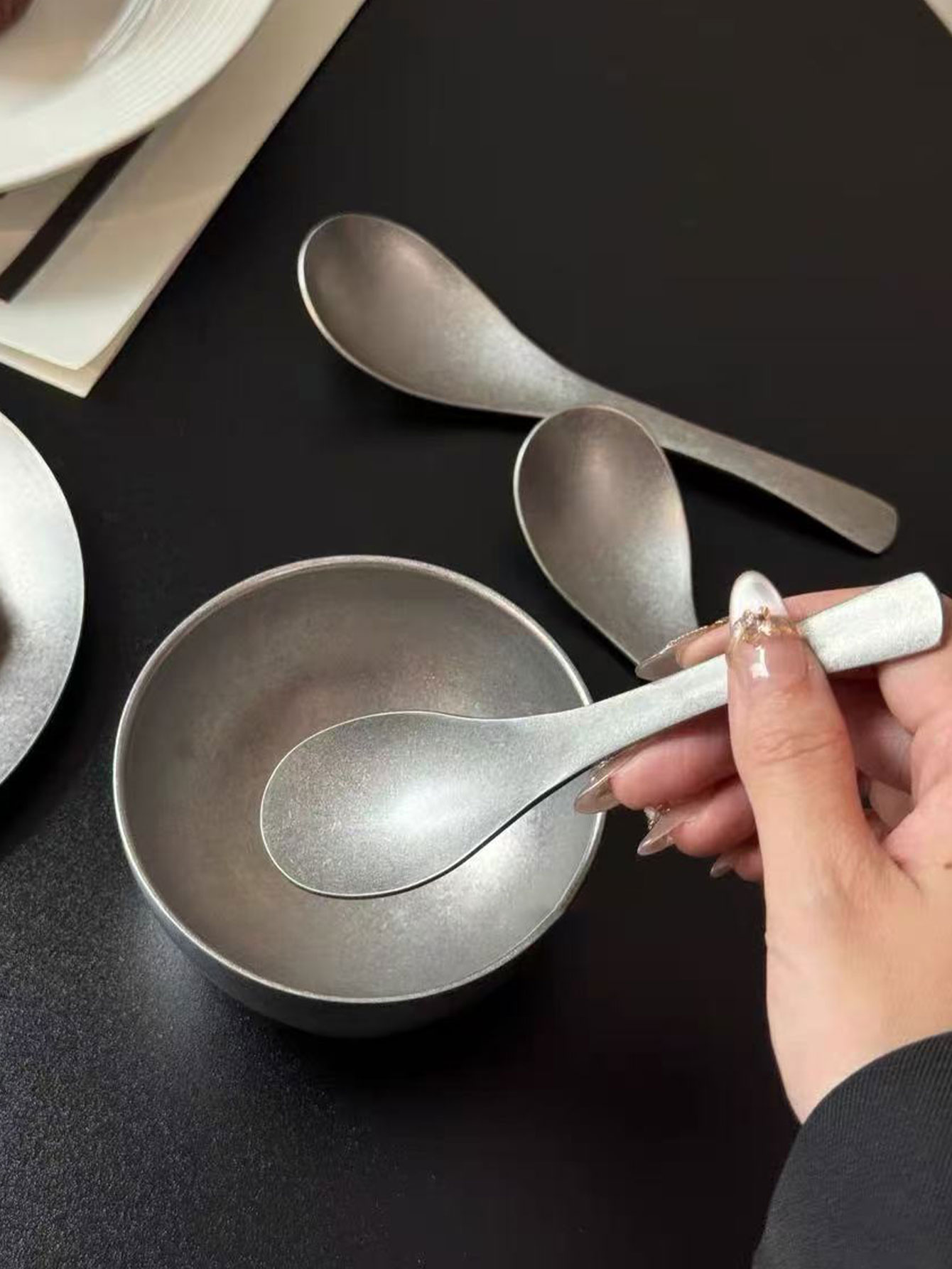 ヴィンテージ風の使い古し風スプーン。304ステンレス製。子供 - Vintage Collectible Spoons のレビューと価格