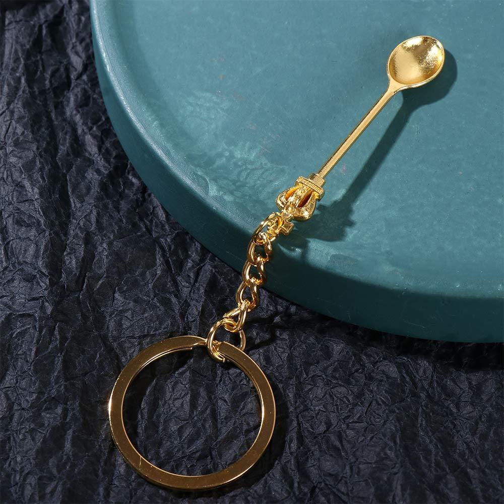 ヴィンテージキッチンスプーンキーホルダー,男性用,シルバーカ - Vintage Collectible Spoons のレビューと価格
