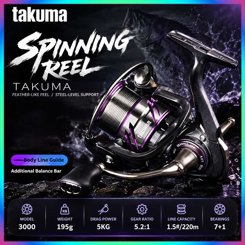 タクマ・リンシ 3000シリーズ 軽量スピニングリール 7+ - Developing Tank Reel のレビューと価格