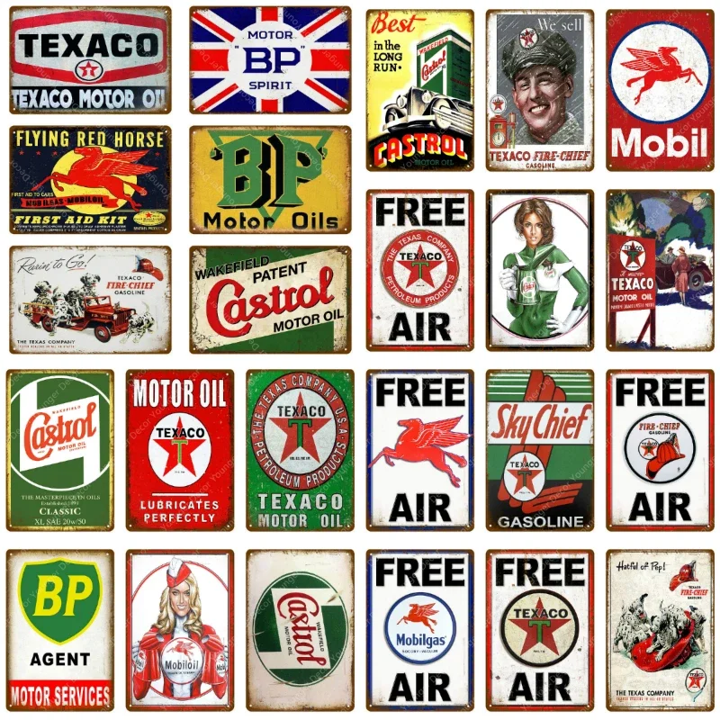 ヴィンテージ テキサコ モーターオイル サイン スカイチーフ - Vintage Collectible Plates のレビューと価格