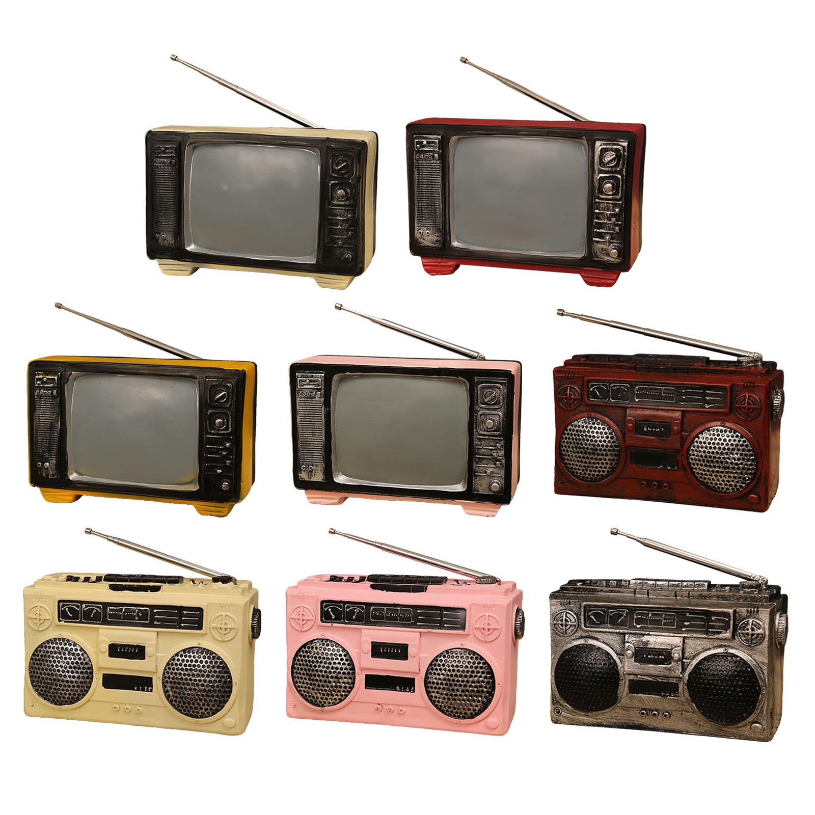 リアルなレトロテレビモデル。レジン製の工芸品で、ヴィンテージ - Vintage Collectibles Store のレビューと価格