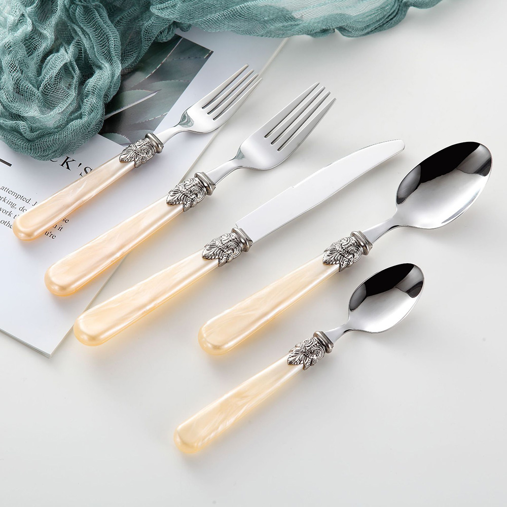5 個のヴィンテージカトラリーセットアクリルハンドル 304 - Vintage Collectible Spoons のレビューと価格