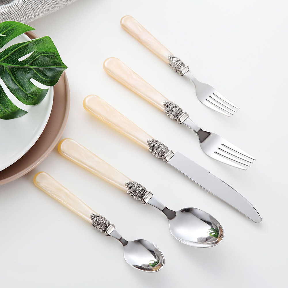 5 個のヴィンテージカトラリーセットアクリルハンドル 304 - Vintage Collectible Spoons のレビューと価格