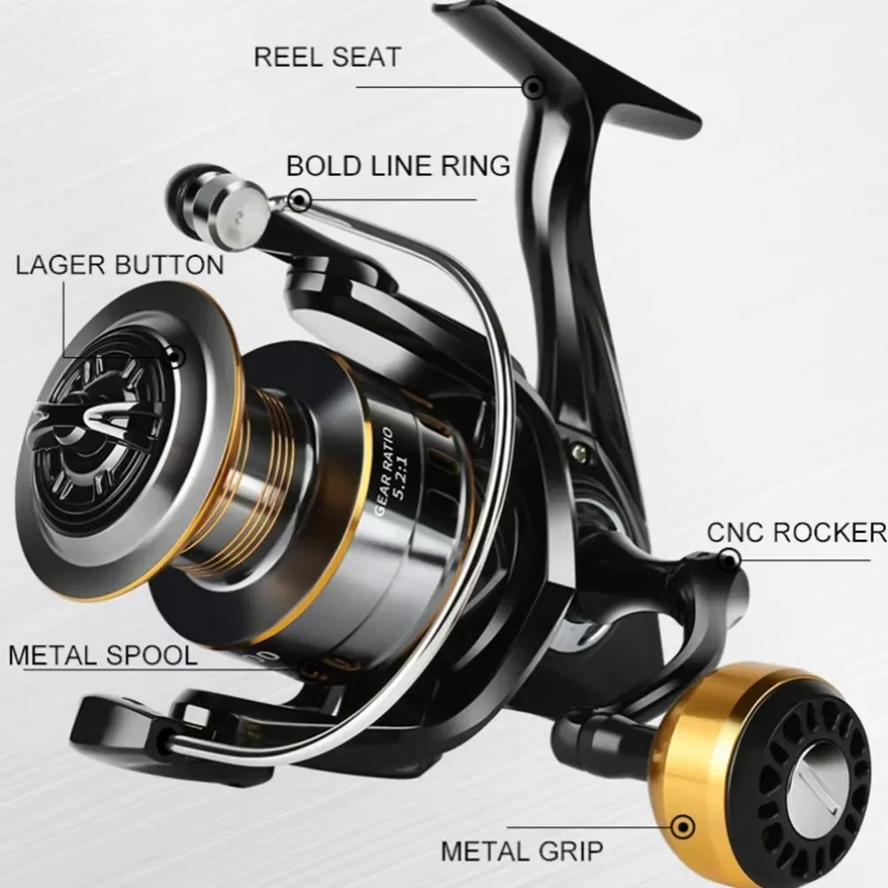 左右両用、金属製スプール、ギア比5.2:1のカープフィッシン - Developing Tank Reel のレビューと価格