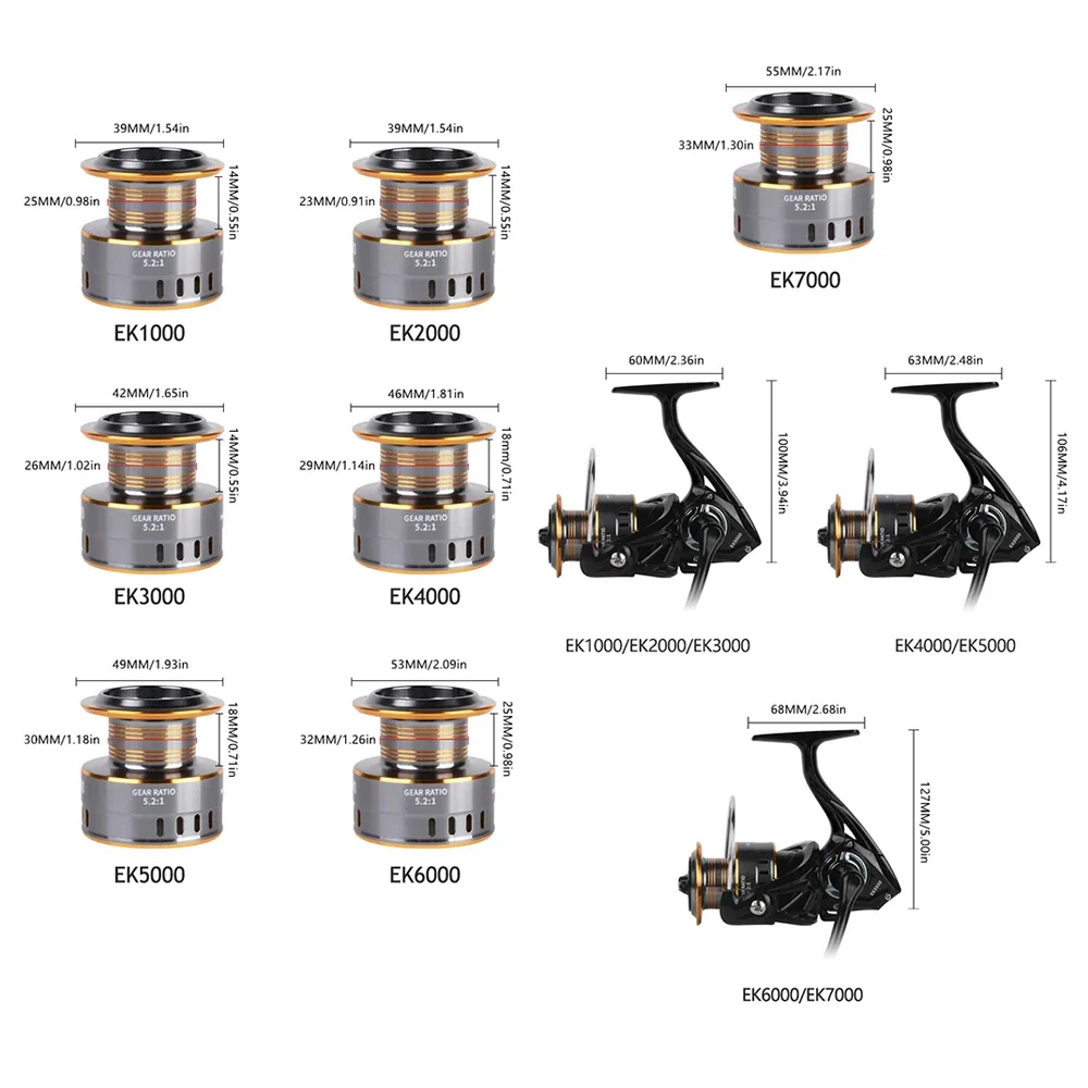 左右両用、金属製スプール、ギア比5.2:1のカープフィッシン - Developing Tank Reel のレビューと価格