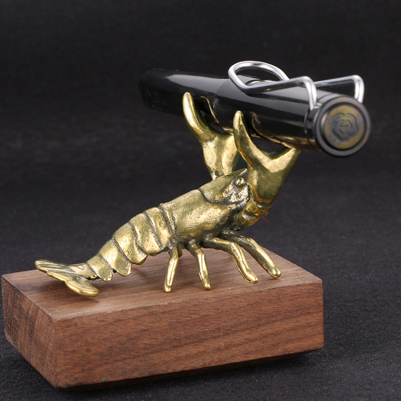真鍮製のカニの置物、アンティーク調の動物モチーフのペン立て、 - Vintage Collectible Pens のレビューと価格