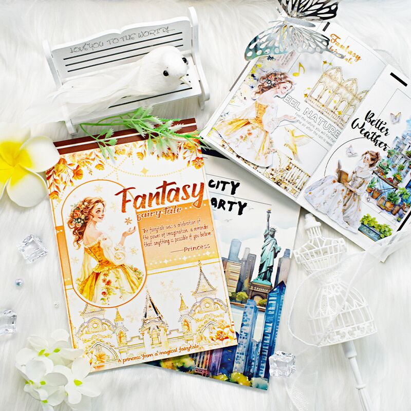 スクラップブッキング用ヴィンテージ和紙、日記ノート用ステッカ - Vintage Collectible Books のレビューと価格